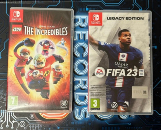 Nintendo Switch Games; The Incredibles + FIFA 23