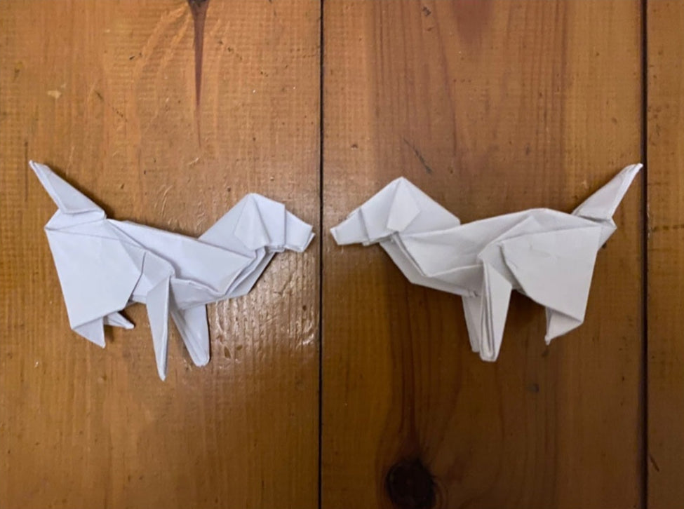 Origami Golden Retriever Dog