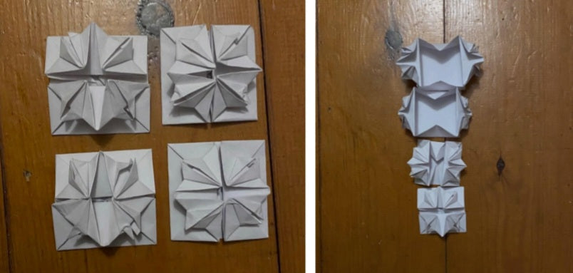 Origami Flower-Patterned Box